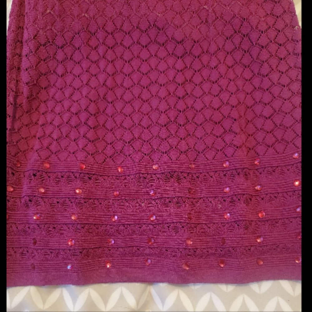 Venus Purple Rhinestone Dress - Picture 5 of 11
